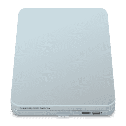 Drive Grey External macOS icon