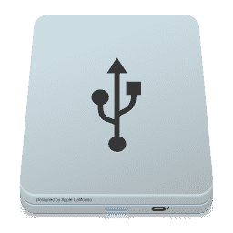 Drive Grey USB macOS icon