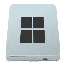Drive Grey Windows 1 macOS icon