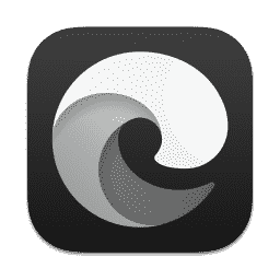 Edge (Pure Dark) macOS icon