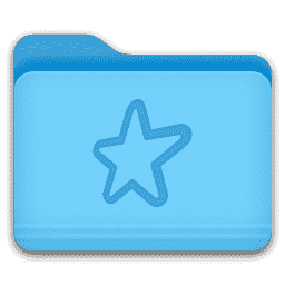 Favorite Star Folder macOS icon