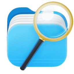 Find Any File  - Blue macOS icon