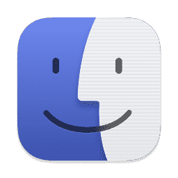 Finder Icon With Lines macOS icon