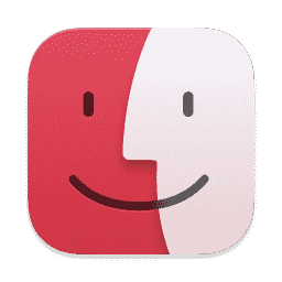 Finder Icon With Pink macOS icon
