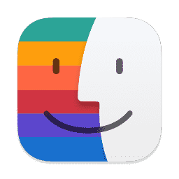 Finder Icon With Rainbow macOS icon