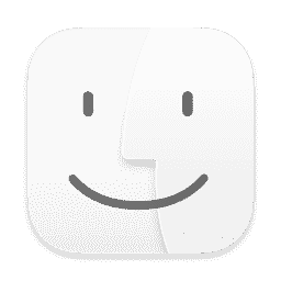 Finder Icon With White macOS icon