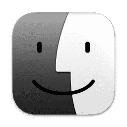 Finder (Pure Dark) macOS icon