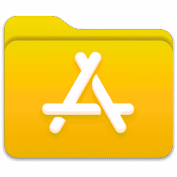 Folder - Appstore (Yellow) macOS icon