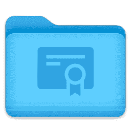 Folder - Certificate macOS icon