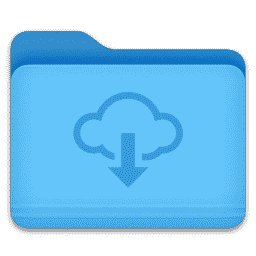 Folder - Cloud Download macOS icon