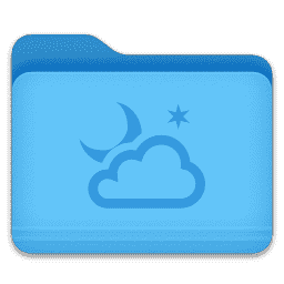 Folder - Cloudy Night macOS icon