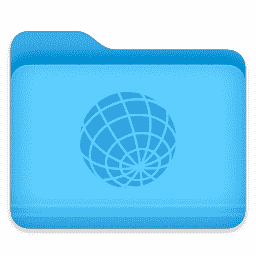 Folder - Hollow Globe macOS icon