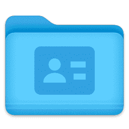 Folder - Identity Card macOS icon