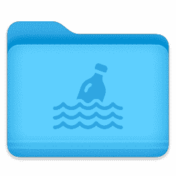 Folder - Message in a Bottle macOS icon