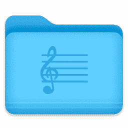 Folder - Musical Score macOS icon