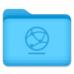 Folder - Network Globe macOS icon