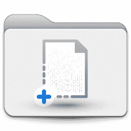Folder - New File macOS icon
