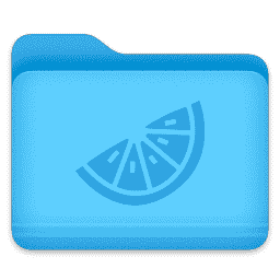 Folder - Orange Slice macOS icon