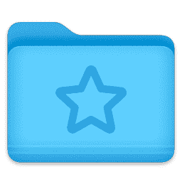 Folder - Star macOS icon