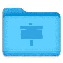 Folder - Wooden Sign