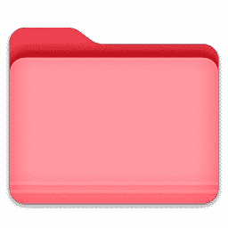 Folder Fire Engine Red #CC1D2B overlay