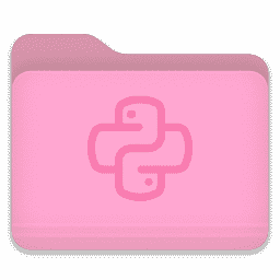Folder Light Pink Python