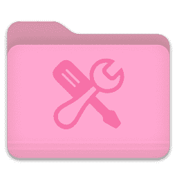 Folder Light Pink Utility macOS icon