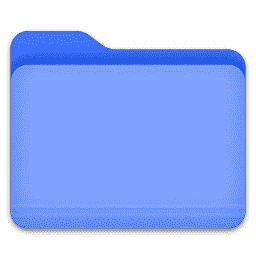 Folder Persian Blue #0C40CD overlay