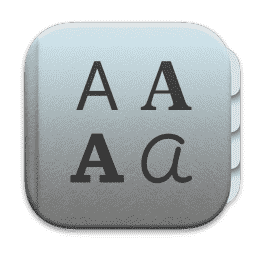 Font Book macOS icon