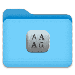 Fonts folder