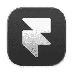 Framer (Clear, Dark) macOS icon