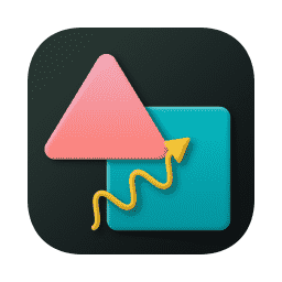 Freeform Dark macOS icon