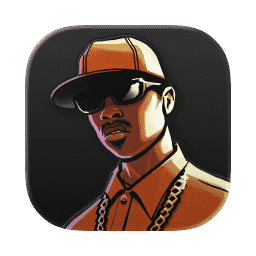 GTA San Andreas, Grand Theft Auto (Liquid Glass Dark)