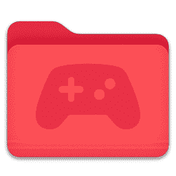 Game Controller Folder (Red) macOS icon