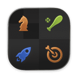 Games (Game Center) [dark mode]