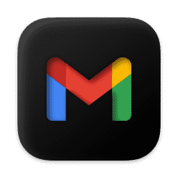 Gmail (Dark) macOS icon
