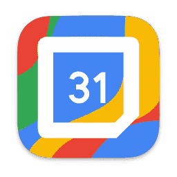 Google Calendar Colored Background (White)