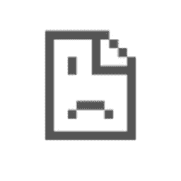 Google Chrome Folded Page With Frown :( macOS icon