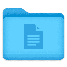 Google Docs Folder macOS icon