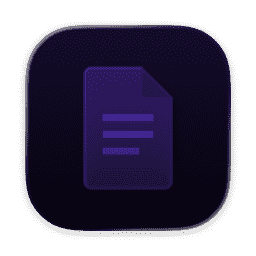 Google Docs icon -macOS-TintedDark-1024x1024@1x