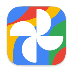 Google Photos Colored Background (White)