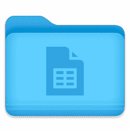 Google Sheets Folder macOS icon