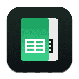 Google Sheets Night-Mode macOS icon
