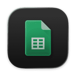 Google Sheets icon -macOS-Dark-1024x1024@1x
