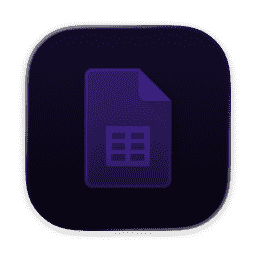 Google Sheets icon -macOS-TintedDark-1024x1024@1x