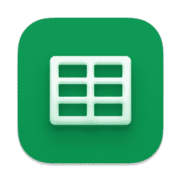 Google Sheets macOS icon
