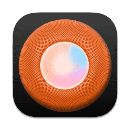 HomePod mini (Dark) (Orange) macOS icon