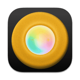 HomePod mini (Dark) (Yellow) macOS icon