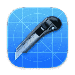 Icon Slate, Editor, Graphic Slice, Asset, Cutter, Blueprint (Liquid Glass) macOS icon