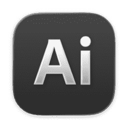 Illustrator (Clear Dark) (macOS 26.2+) macOS icon